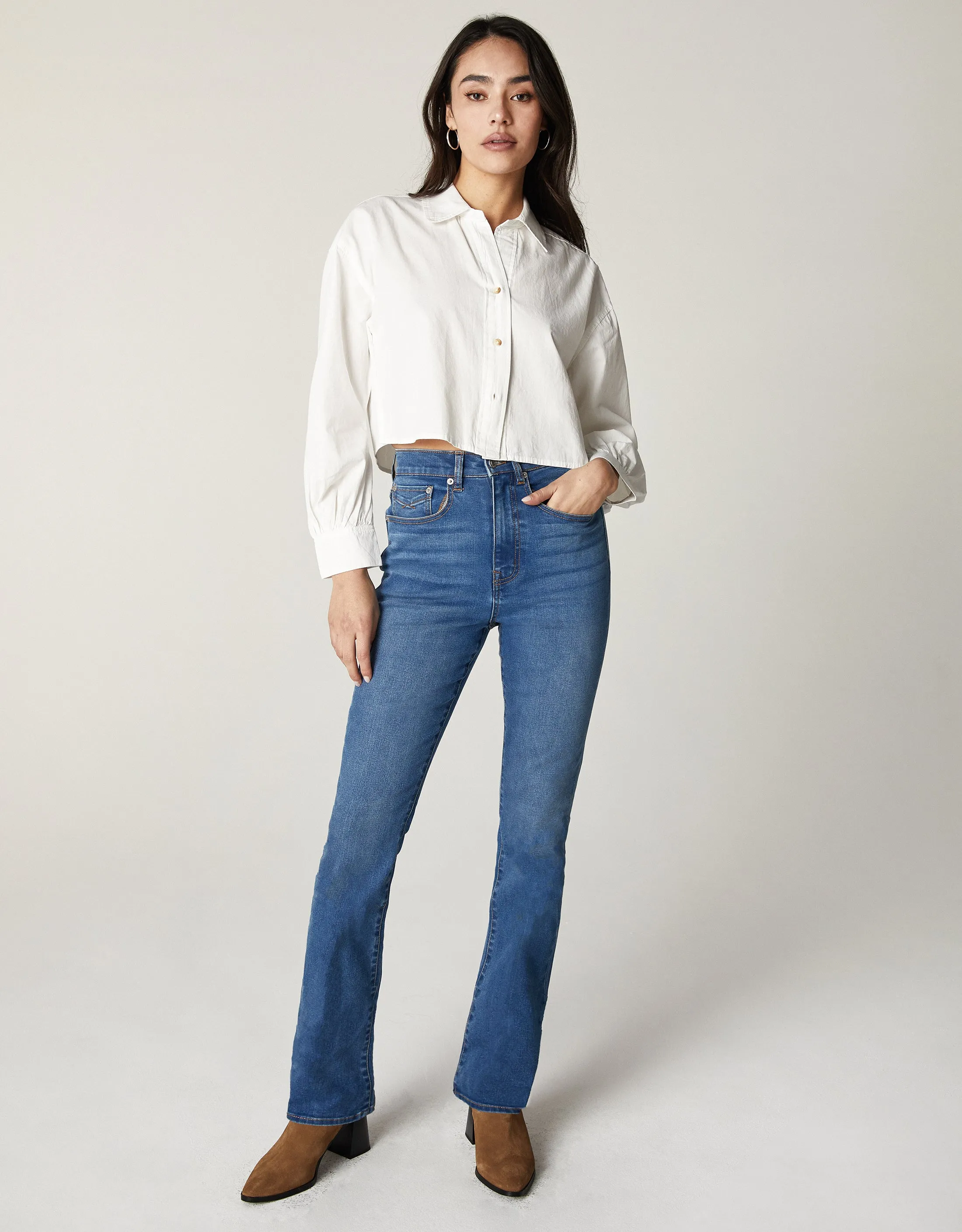 CHLOE High-Rise Slim Boot in Summers' End