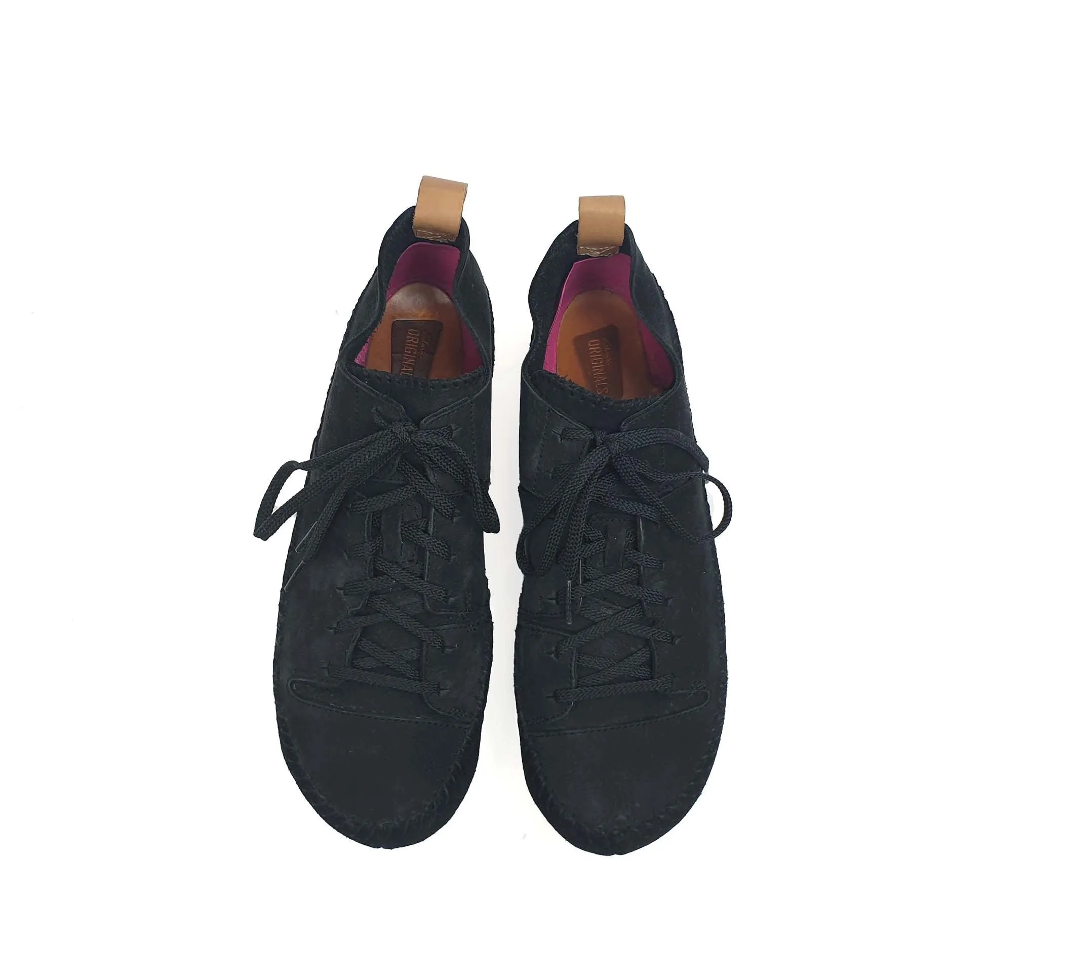 Clarks Originals soft black leather shoes size 10.5