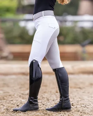 Classic Riding Tight - White/Grey