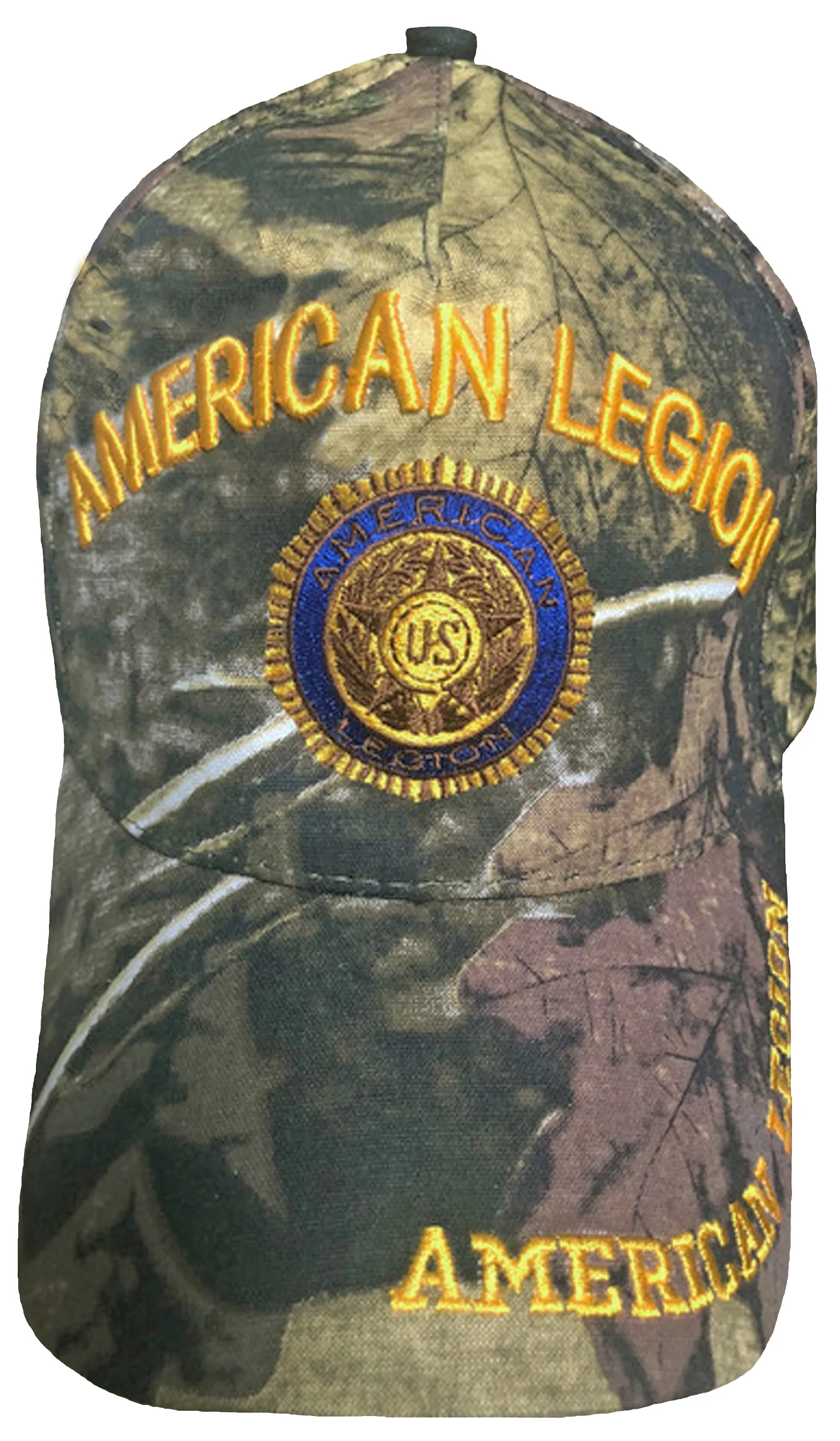 CLEARANCE A.Legion Baseball Cap Camouflage Patriotic Hat Tree Branches Camo Leaf