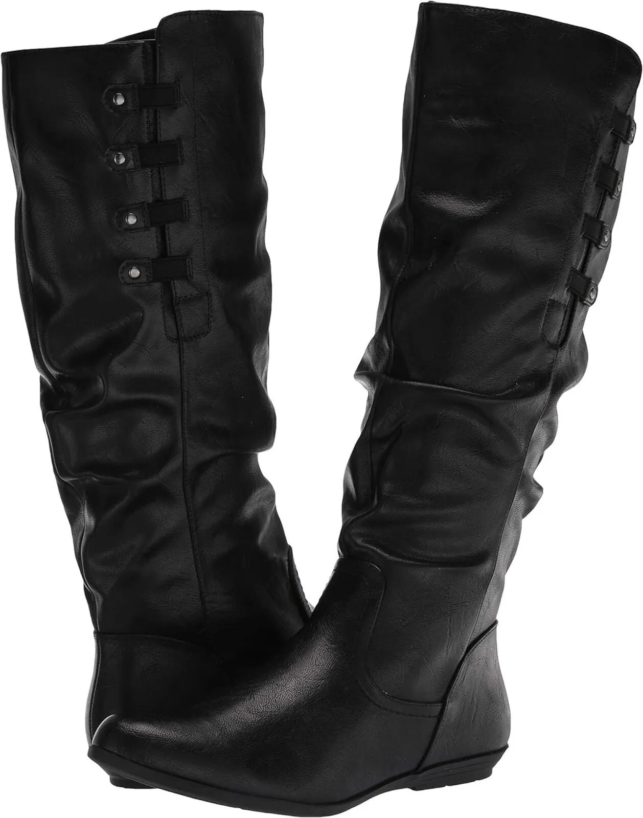 Cliffs By White Mountain Women's Francie Knee High Boot Black Smooth 7M