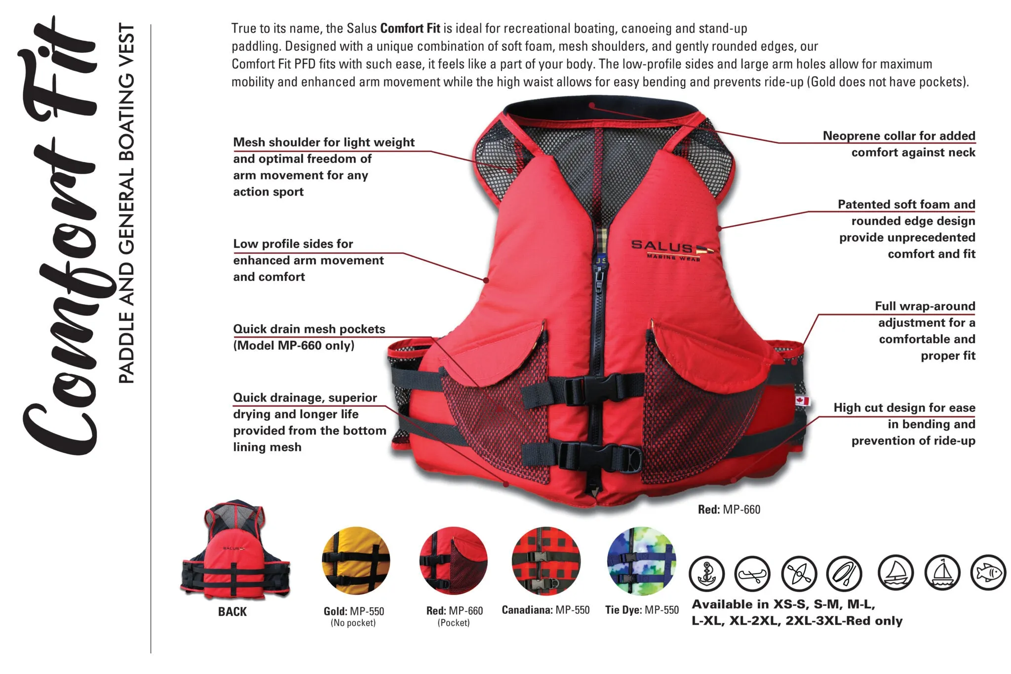 Comfort Fit PFD with Pocket