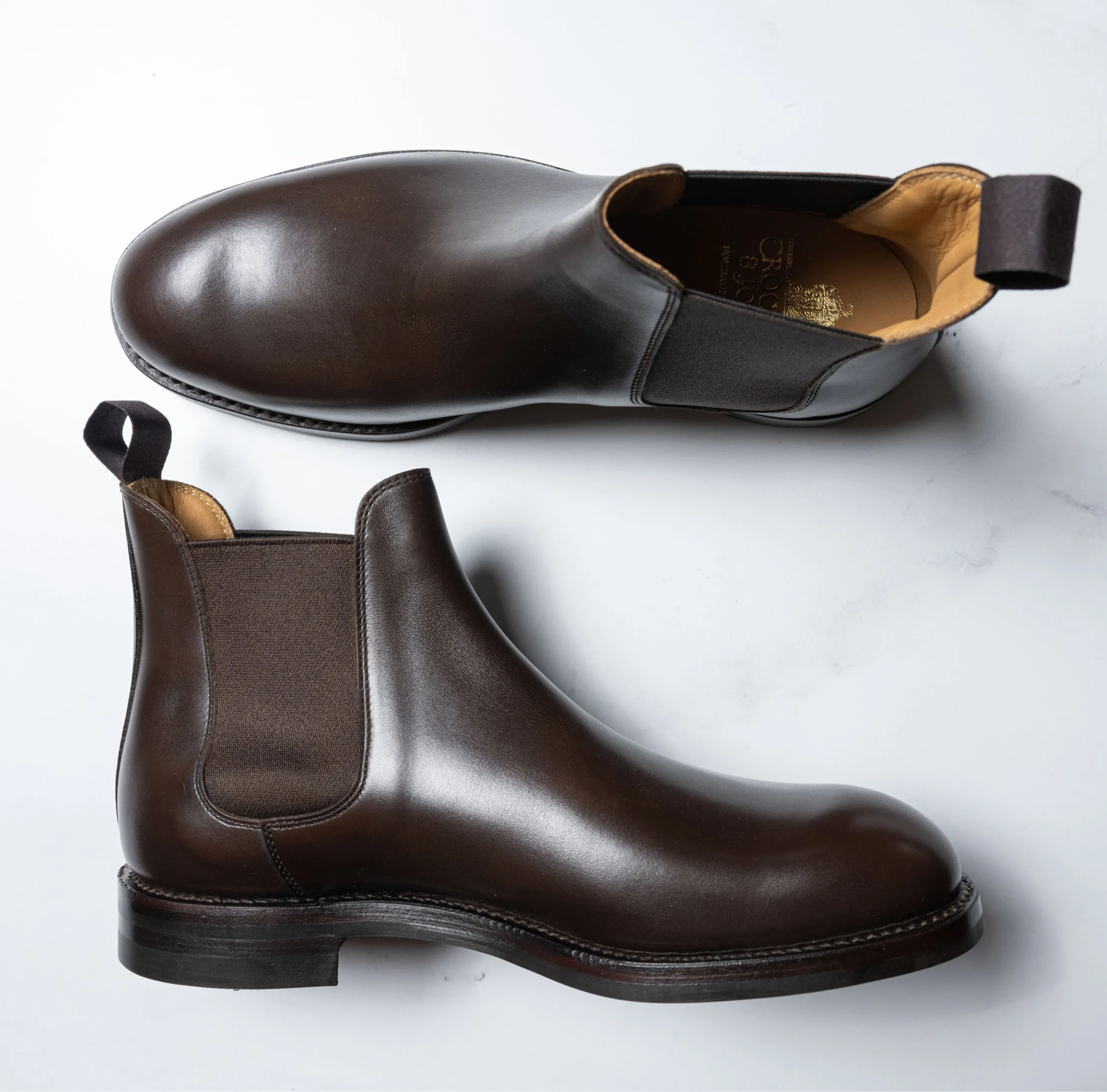 Crockett & Jones Chelsea 5 - Dark Brown Wax Calf