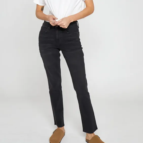 Crosby High Rise Denim, Black