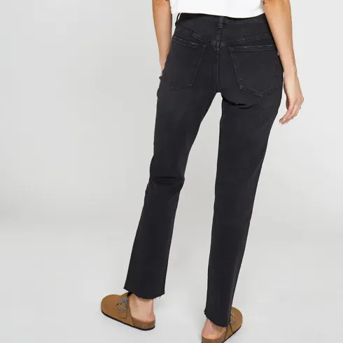 Crosby High Rise Denim, Black