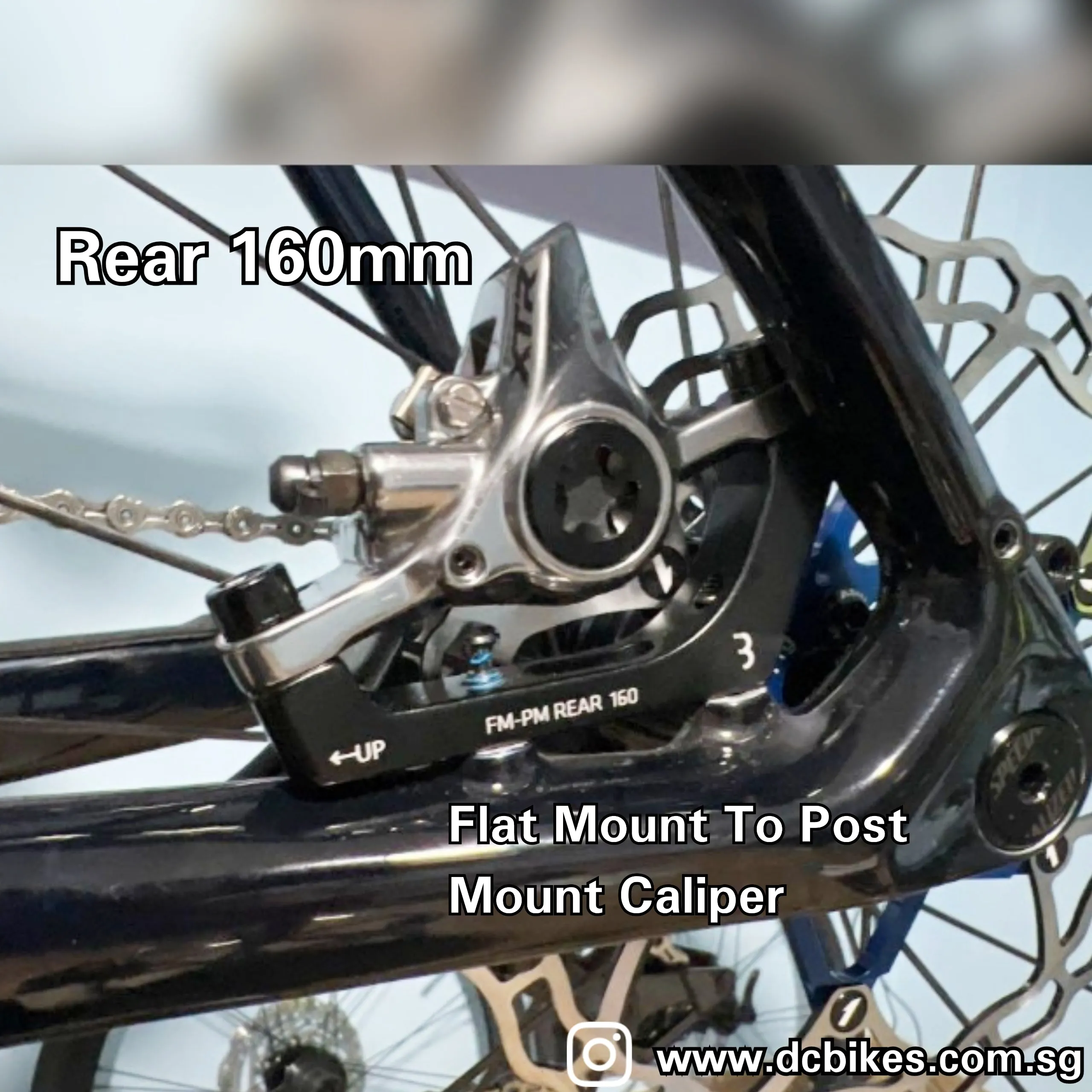CX Gravel 140mm | 160mm Flat Mount Brake To Post Mount Caliper Conversion Adapter