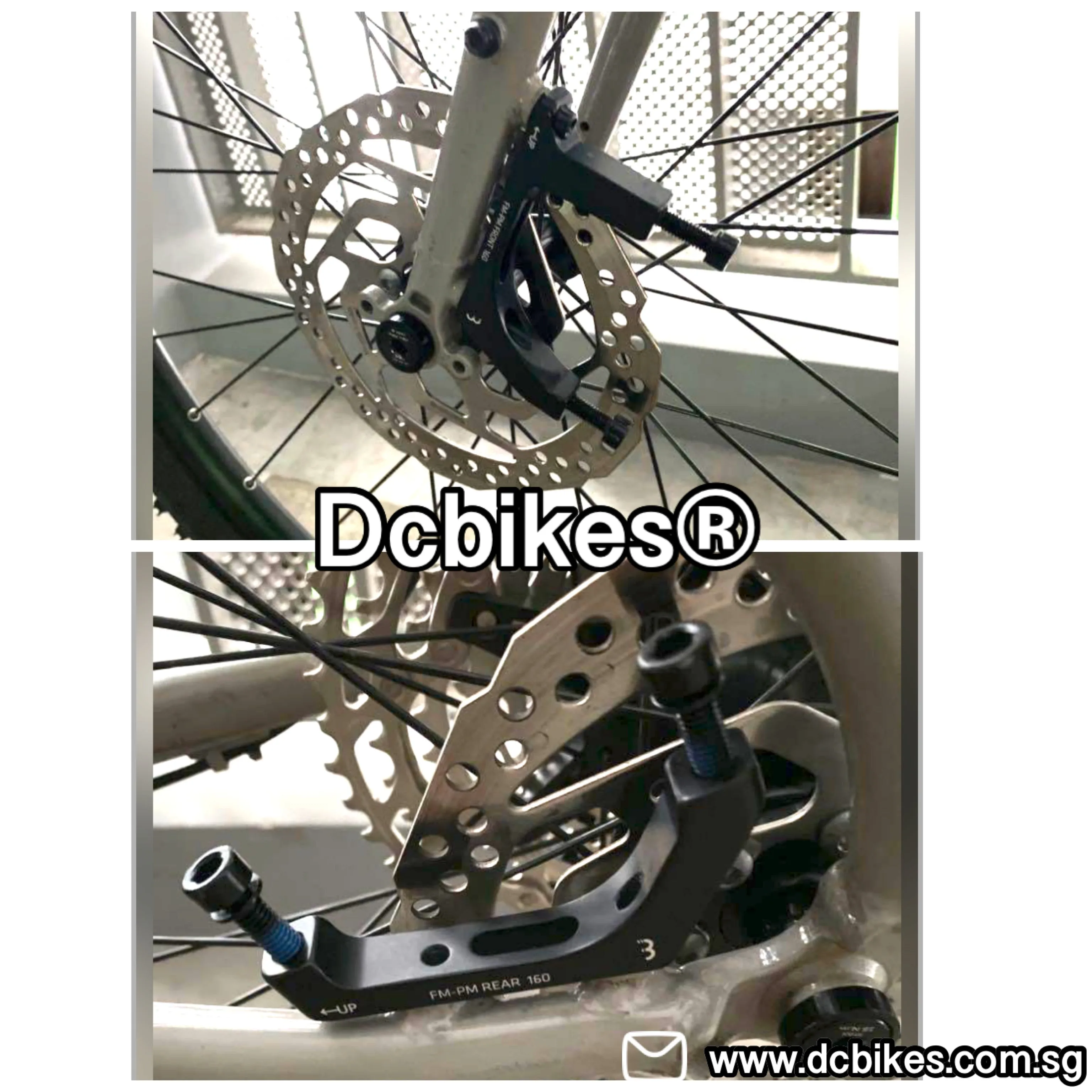 CX Gravel 140mm | 160mm Flat Mount Brake To Post Mount Caliper Conversion Adapter