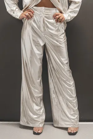 DEAL An Entrance Was Made Metallic Pants