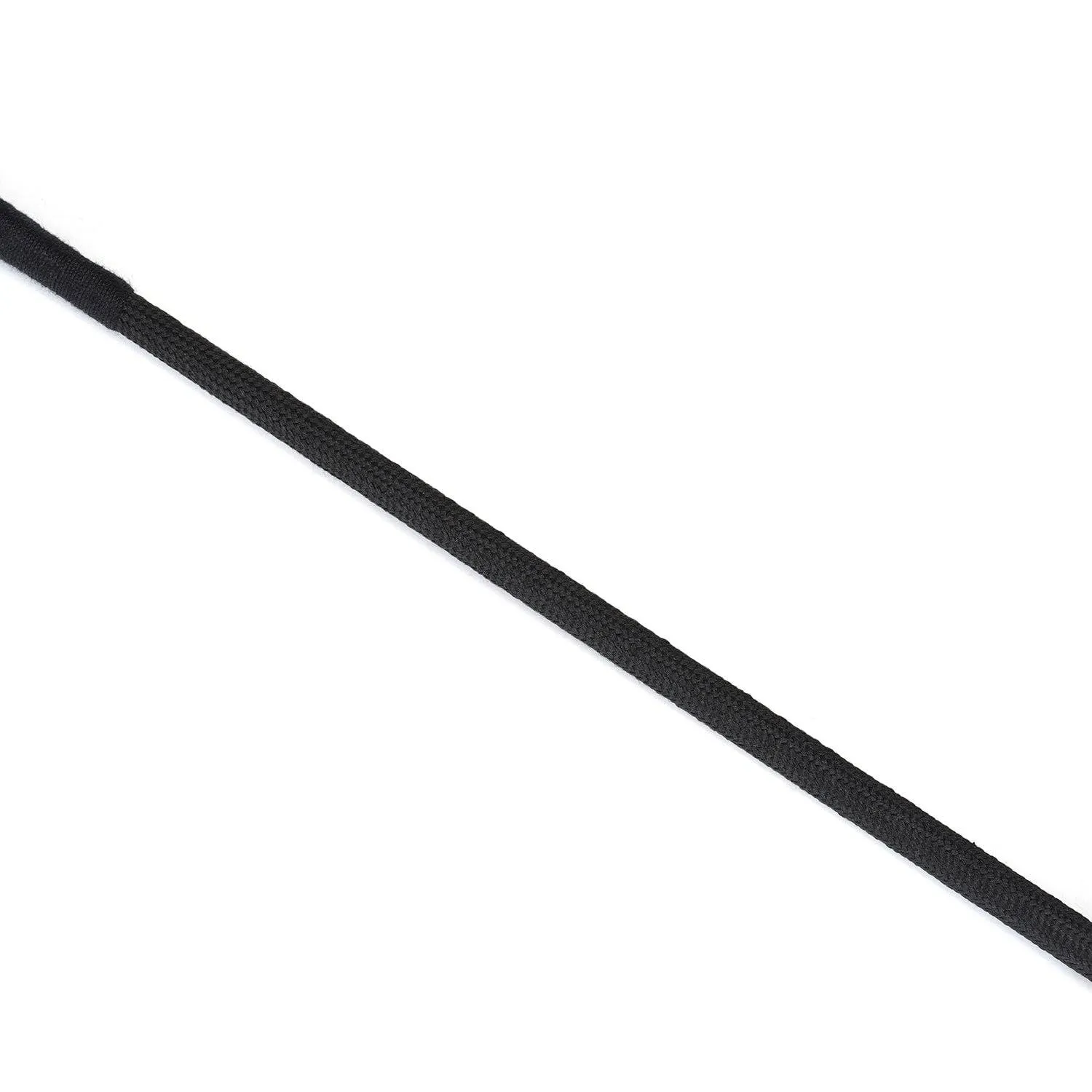 Demon's Kiss Black Leather Tip Heart Riding Crop
