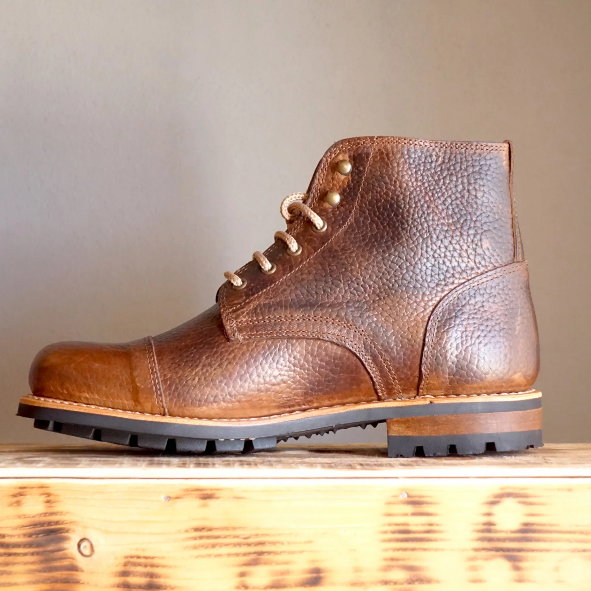 Denali Leather Lace-up Boots