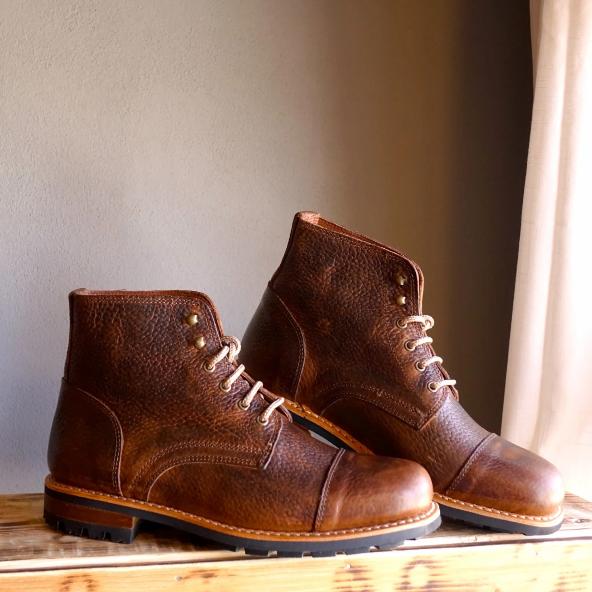 Denali Leather Lace-up Boots