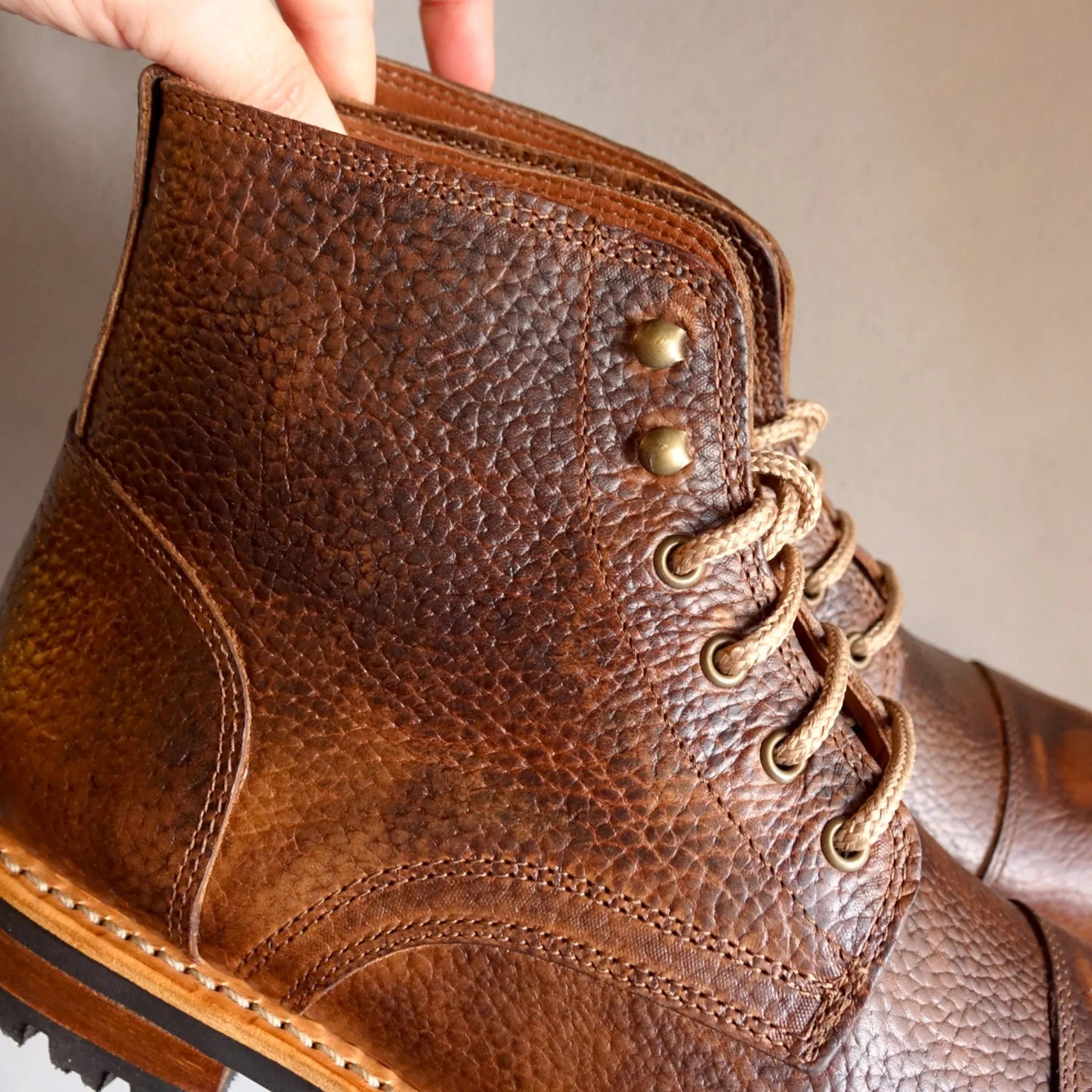 Denali Leather Lace-up Boots