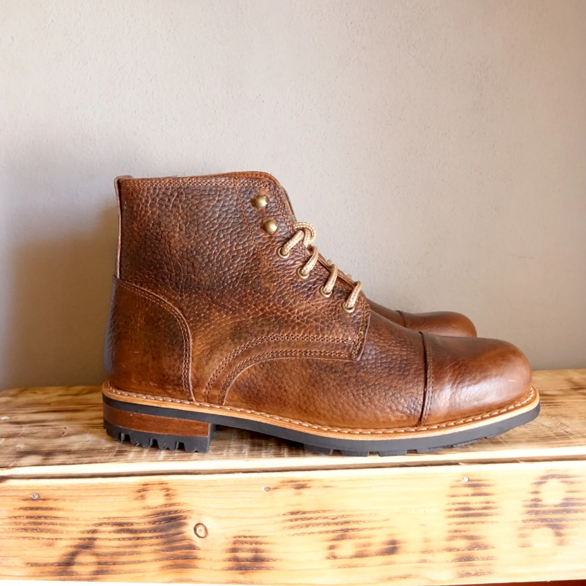 Denali Leather Lace-up Boots