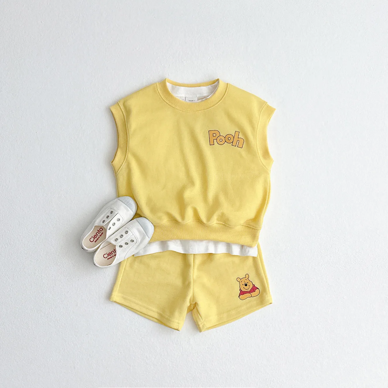 Disney Vest and Short Set - Pooh