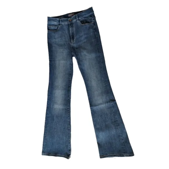 DL1961 Denim Bridget Boot Denim Jean Size 29 High Rise Crop Medium Wash