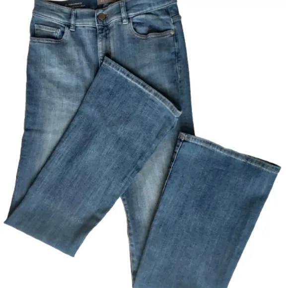 DL1961 Denim Bridget Boot Denim Jean Size 29 High Rise Crop Medium Wash