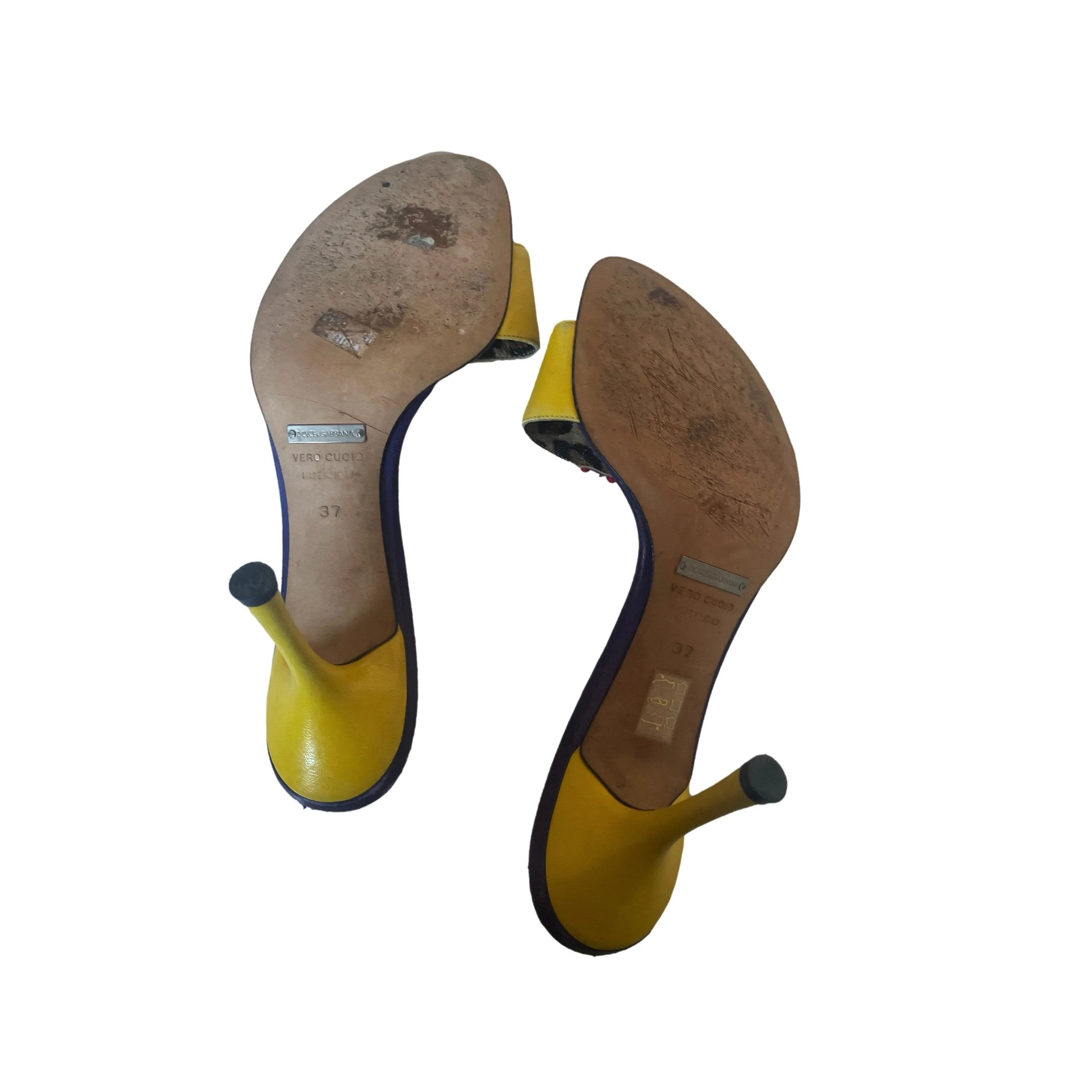 Dolce & Gabbana Yellow '76' Heels