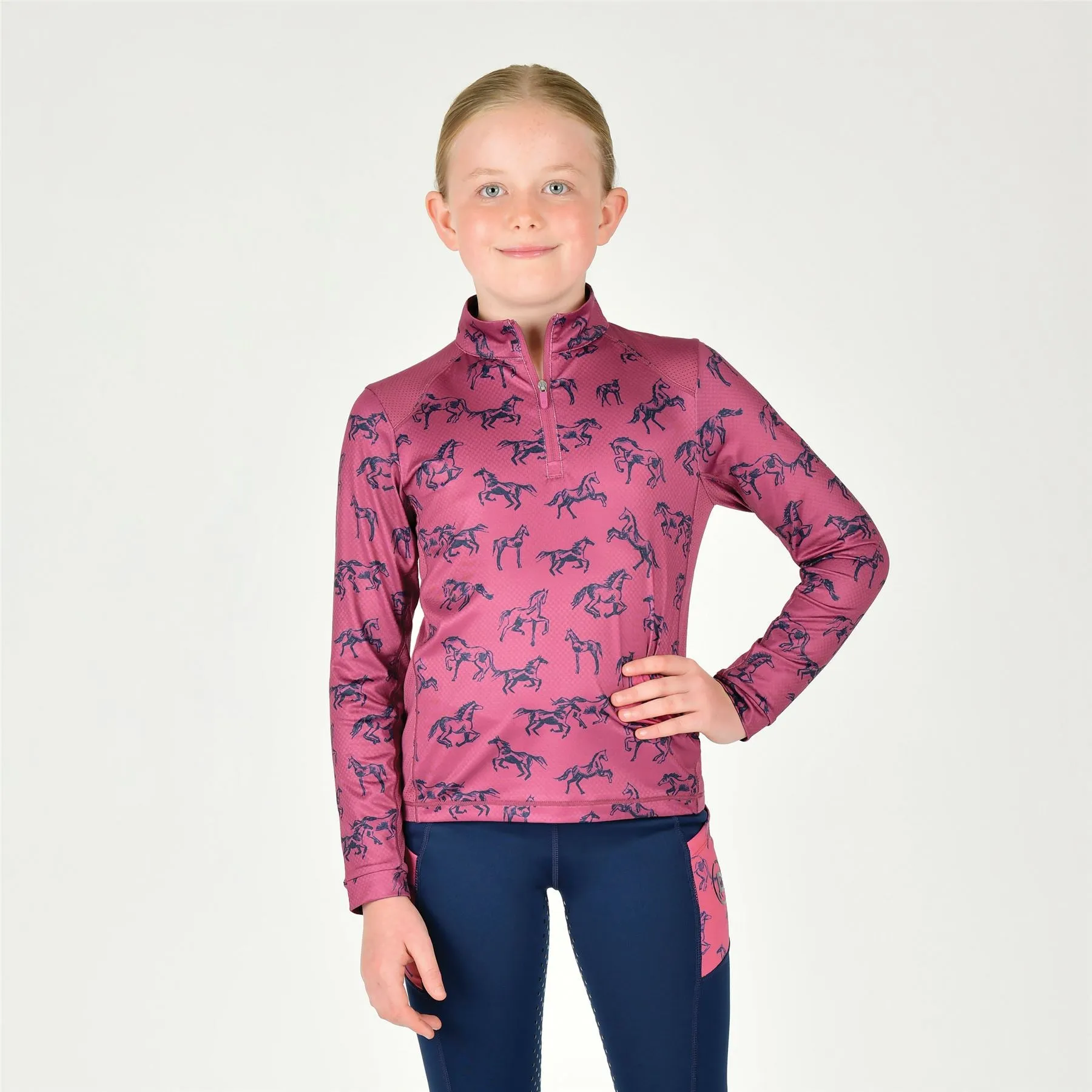 Dublin Kids Autumn Sally Long Sleeve Riding Top