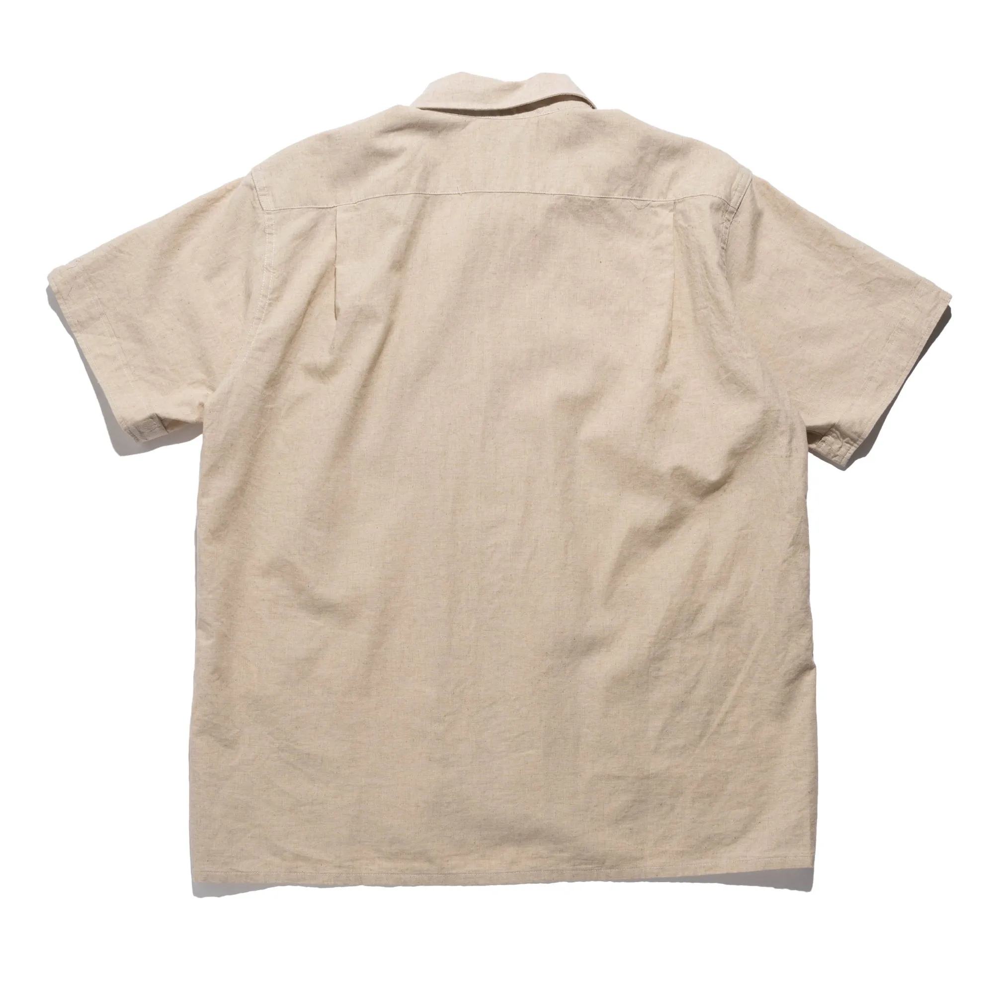 EG CL Sheeting Camp Shirt Natural 25S1A004