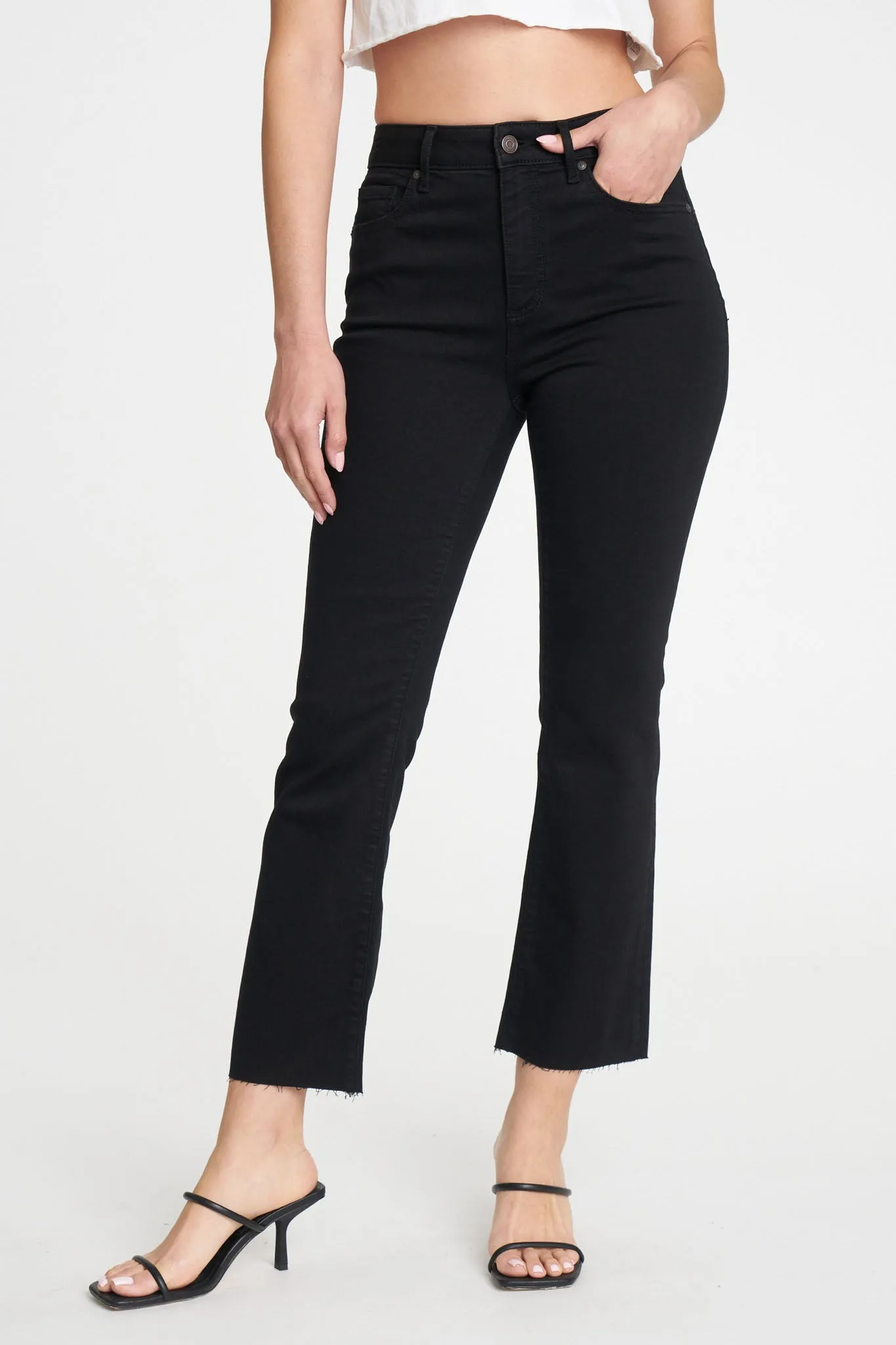Eunina Emery Cropped Boot Jeans in Desert Night