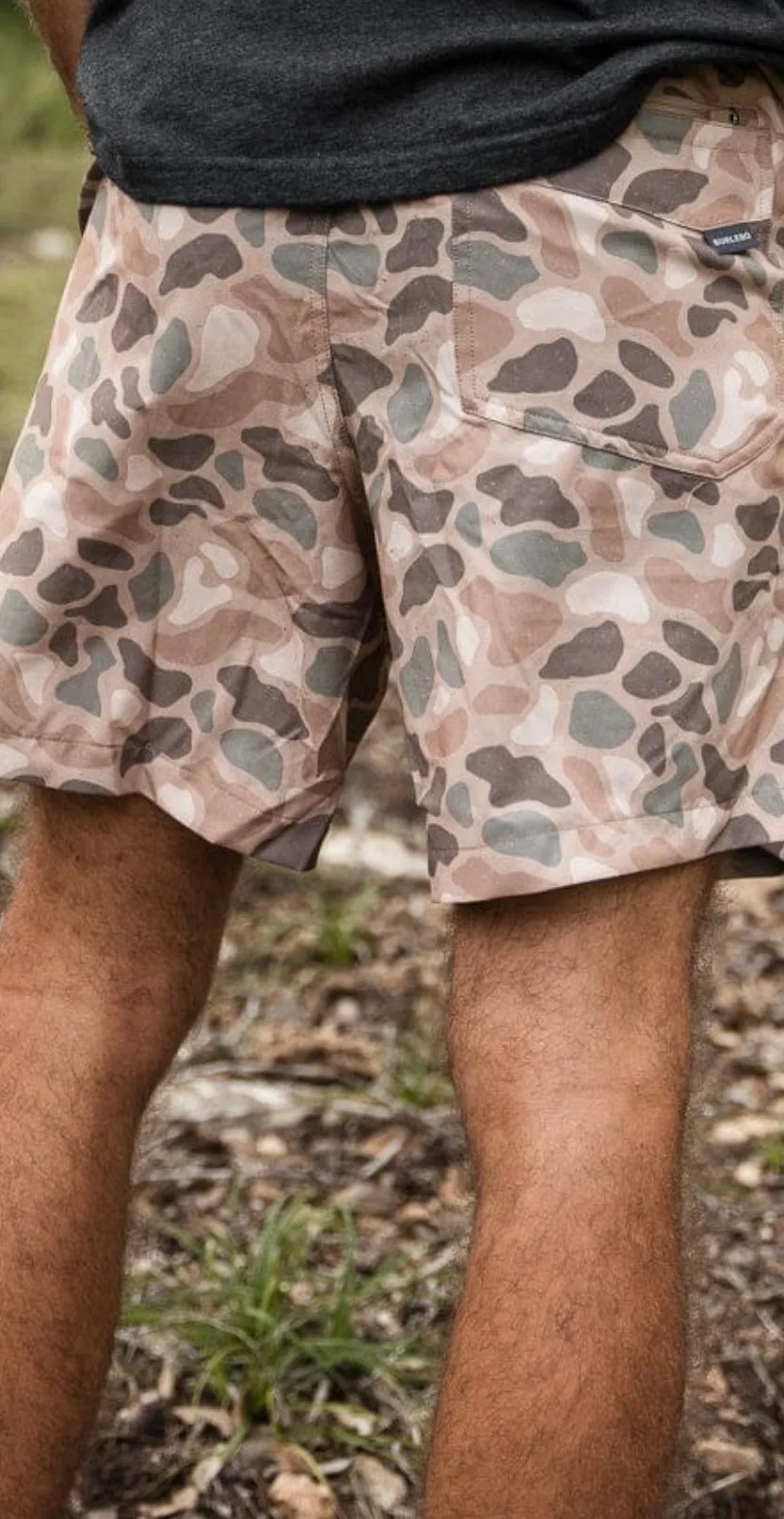 Everyday Short Pintail Camo Brown Pocket Burlebo