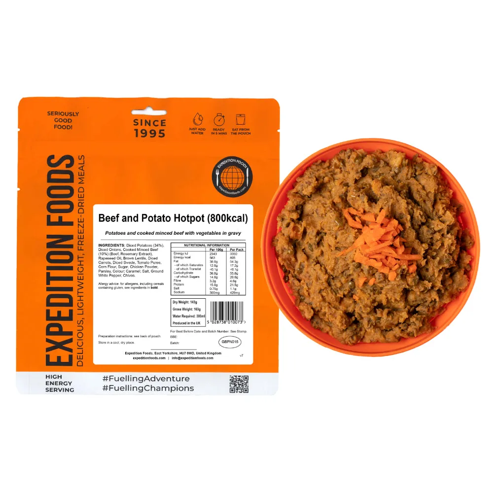 Expedition Foods Beef and Potato Hotpot (800kcal)