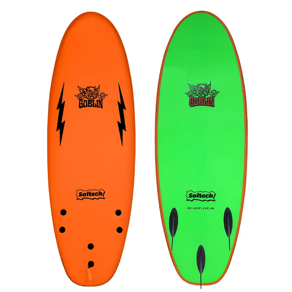 FCS Goblin 5'2 Softech Board Orange/Green