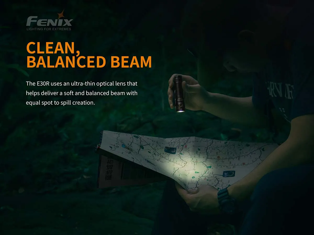 Fenix E30R Rechargeable Flashlight 1600 lumens