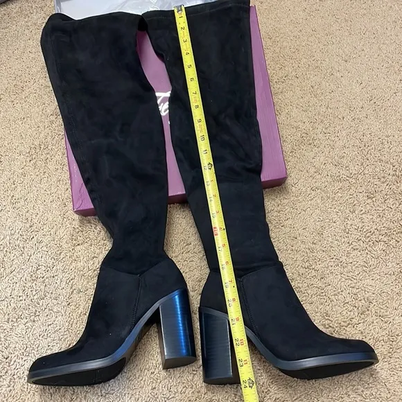 Fergie diamond stretch knee high boot