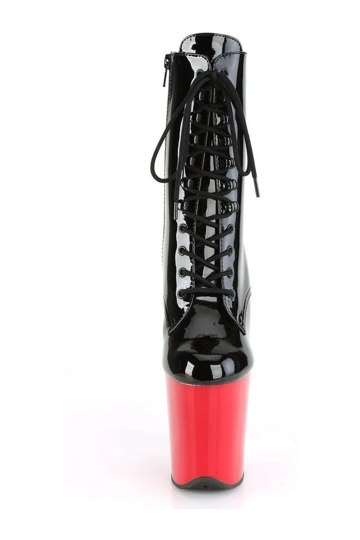 FLAMINGO-1020 Exotic Boot | Black Patent