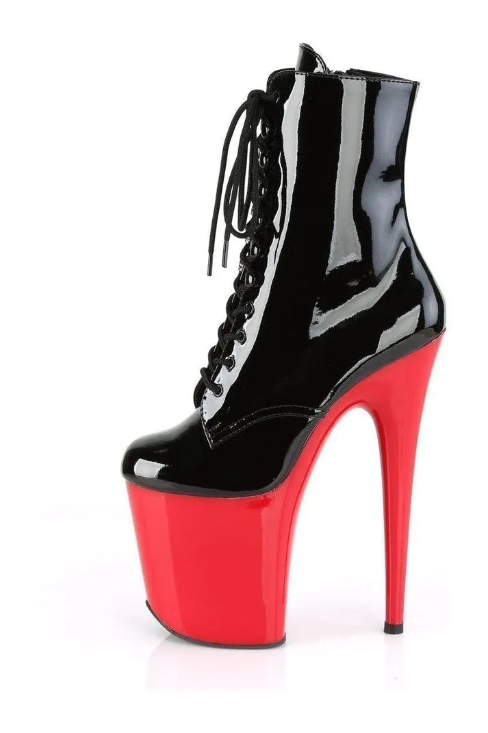 FLAMINGO-1020 Exotic Boot | Black Patent