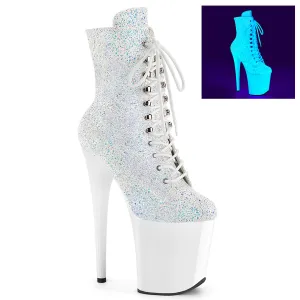 FLAMINGO-1020LP  Neon White Multi Glitter/Neon White