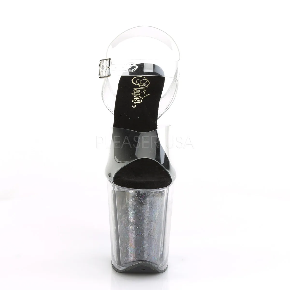 FLAMINGO-808GF  Clear/Black Multi Glitter