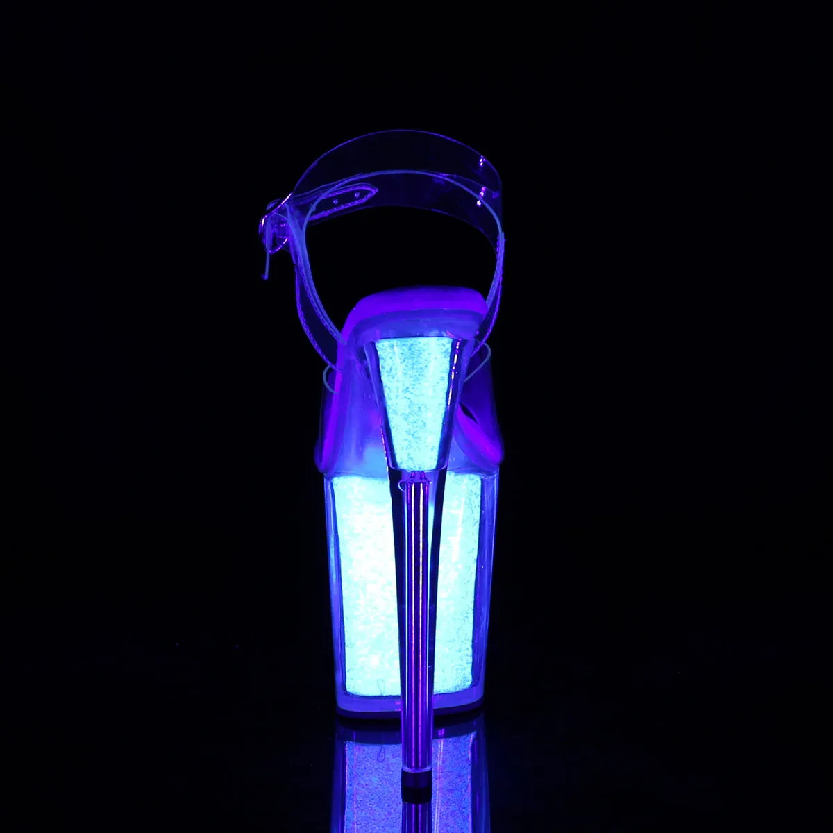 FLAMINGO-808UVG  Clear/Neon Opal Glitter