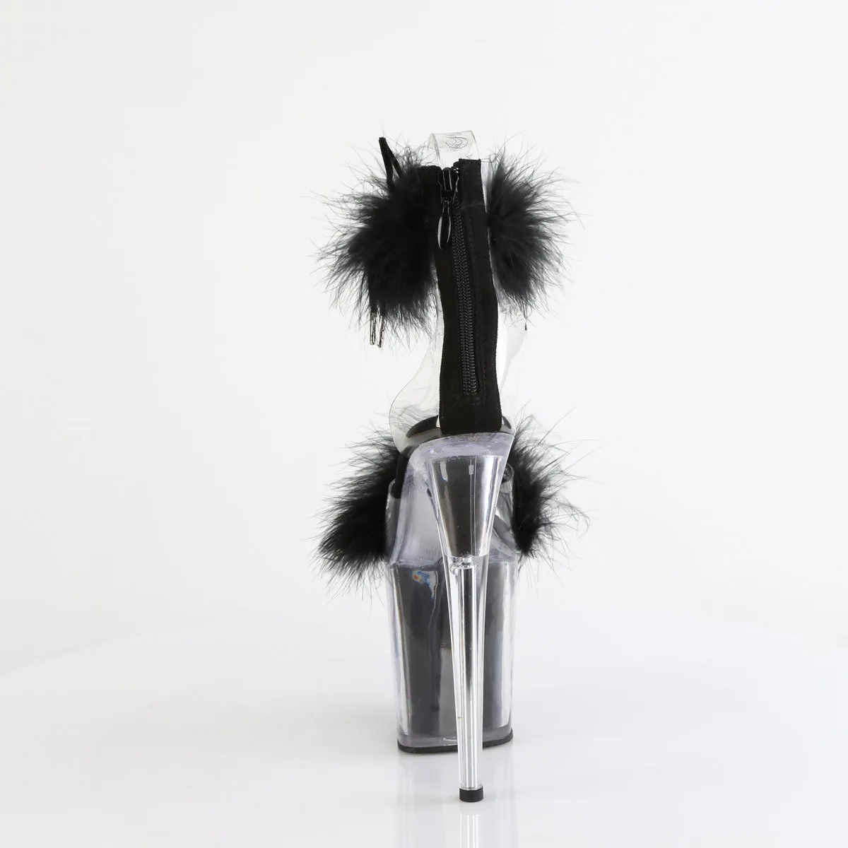 FLAMINGO-824F  Clear-Black Fur/M