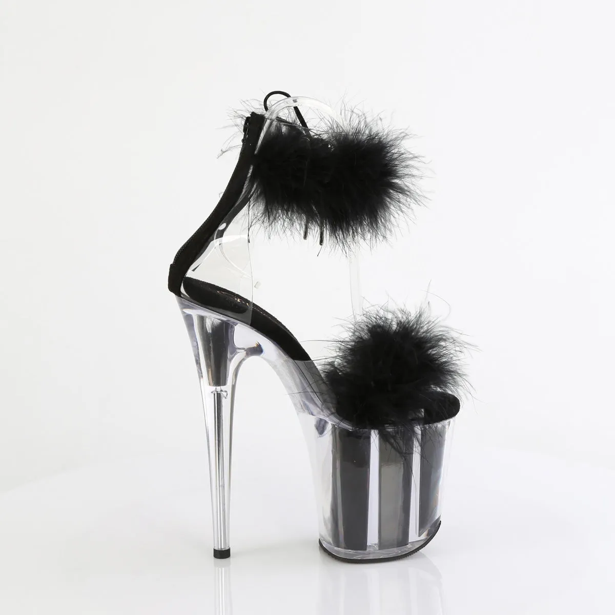 FLAMINGO-824F  Clear-Black Fur/M