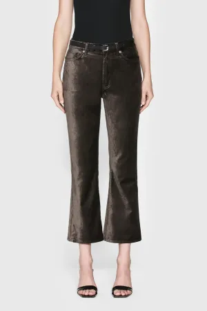 Frame Le Crop Mini Boot Cut Pants in Comet Velvet