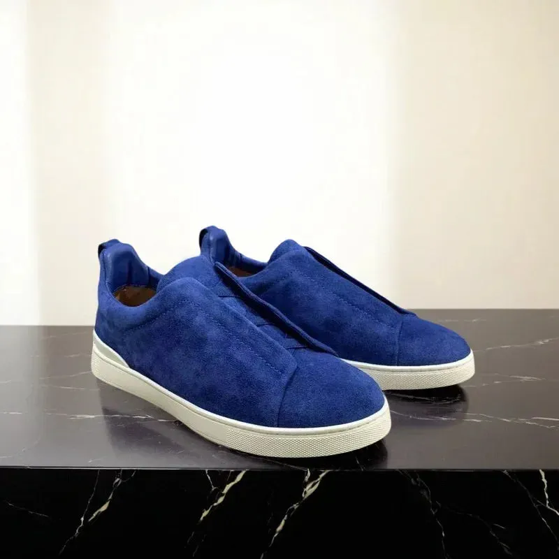 From The Factory Top Layer Cow Leather Breathable Summer Casual Shoes Luxury Deer Skin Board Versatile New Men's Shoes