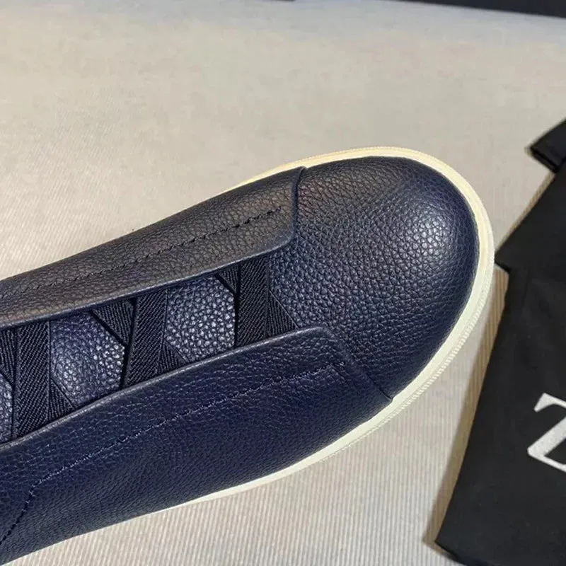 From The Factory Top Layer Cow Leather Breathable Summer Casual Shoes Luxury Deer Skin Board Versatile New Men's Shoes