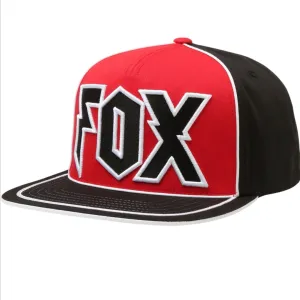 Genuine Fox Racing Red Faction Snapback Cap Hat