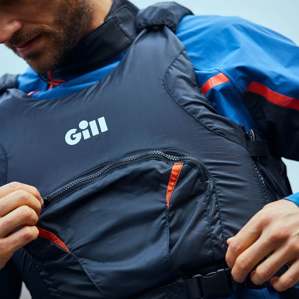 Gill Pro Racer Side Zip Buoyancy Aid Black/Orange