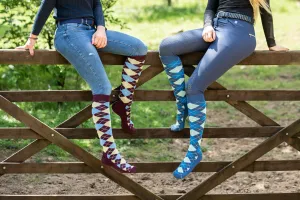 Ginger & Jardine Bamboo Argyle Pattered Socks - Ladies