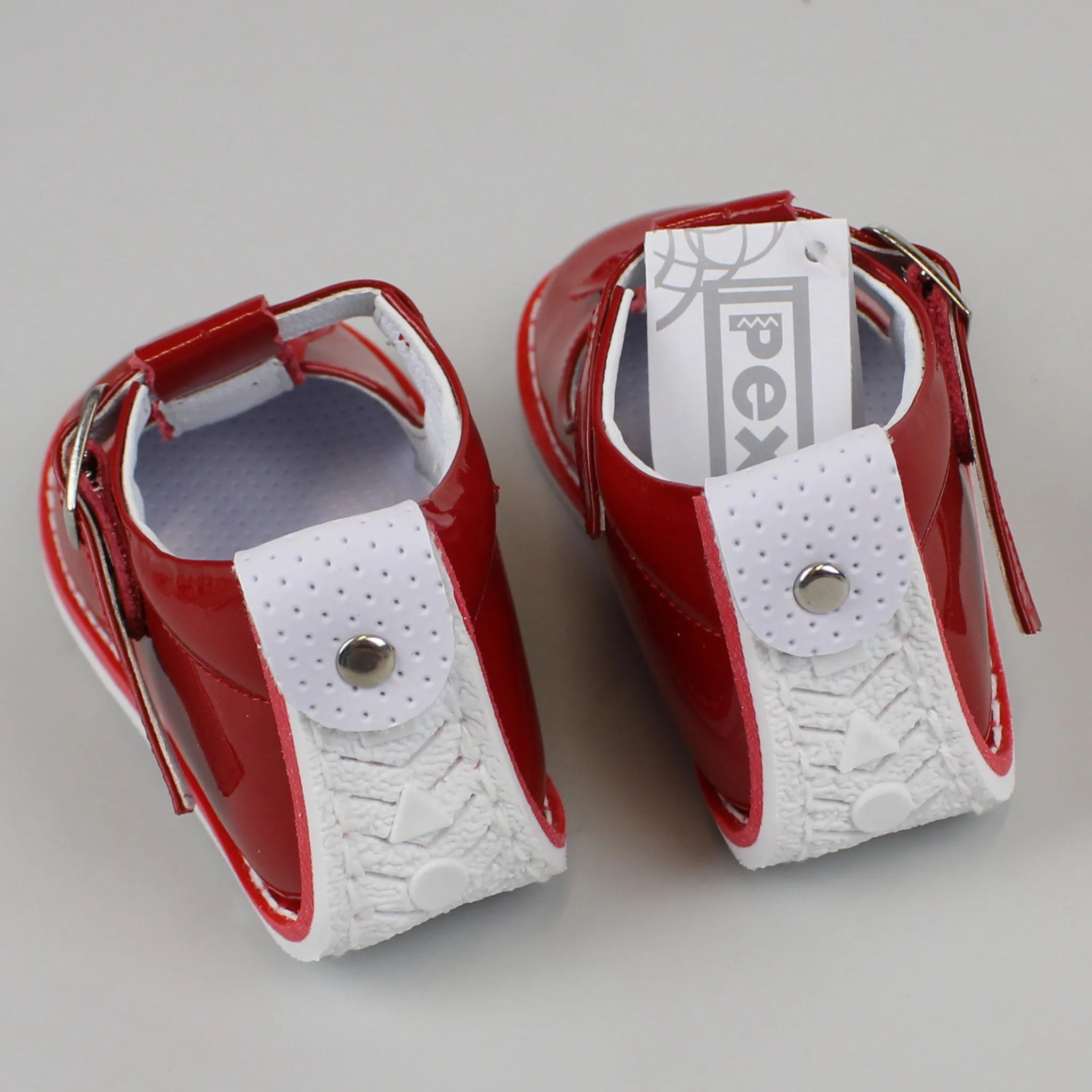 Girls First Walker Shoes - Patent Red - Pex Anastasia