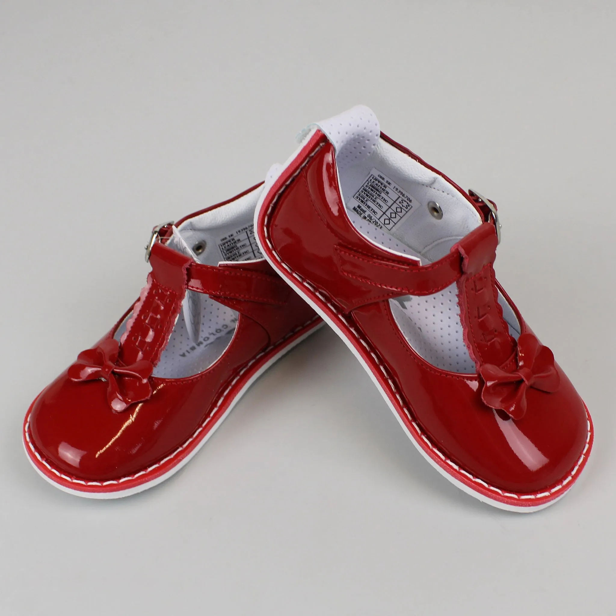 Girls First Walker Shoes - Patent Red - Pex Anastasia