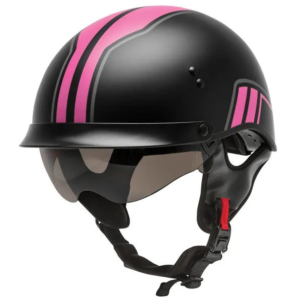 Gmax HH-65 Twin Full Dressed Half Helmet