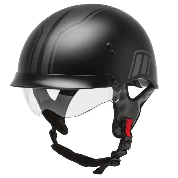 Gmax HH-65 Twin Full Dressed Half Helmet