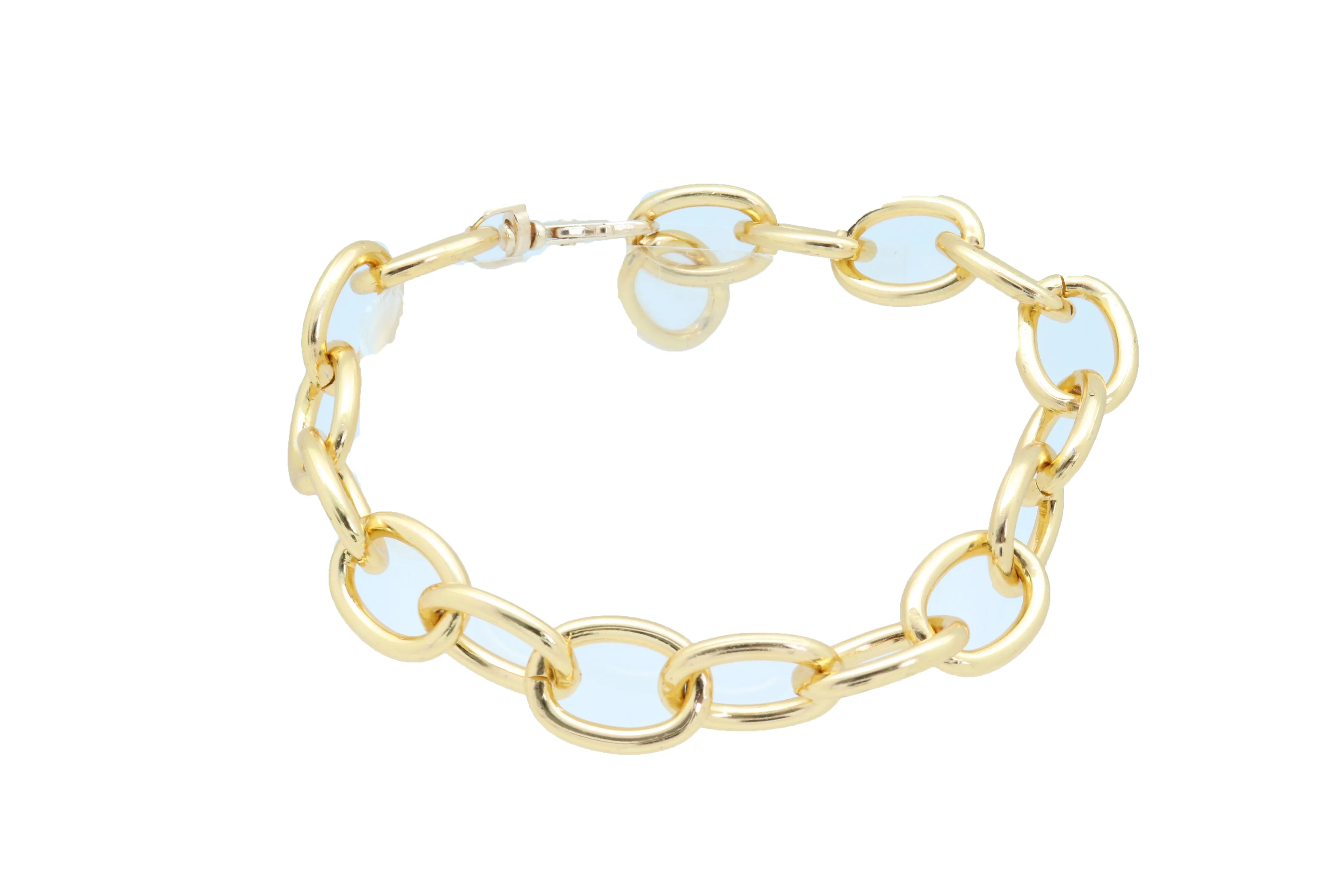 Gold Metal Chunky Chain Thick Links Boot Bracelet Shoe Band Anklet Strap
