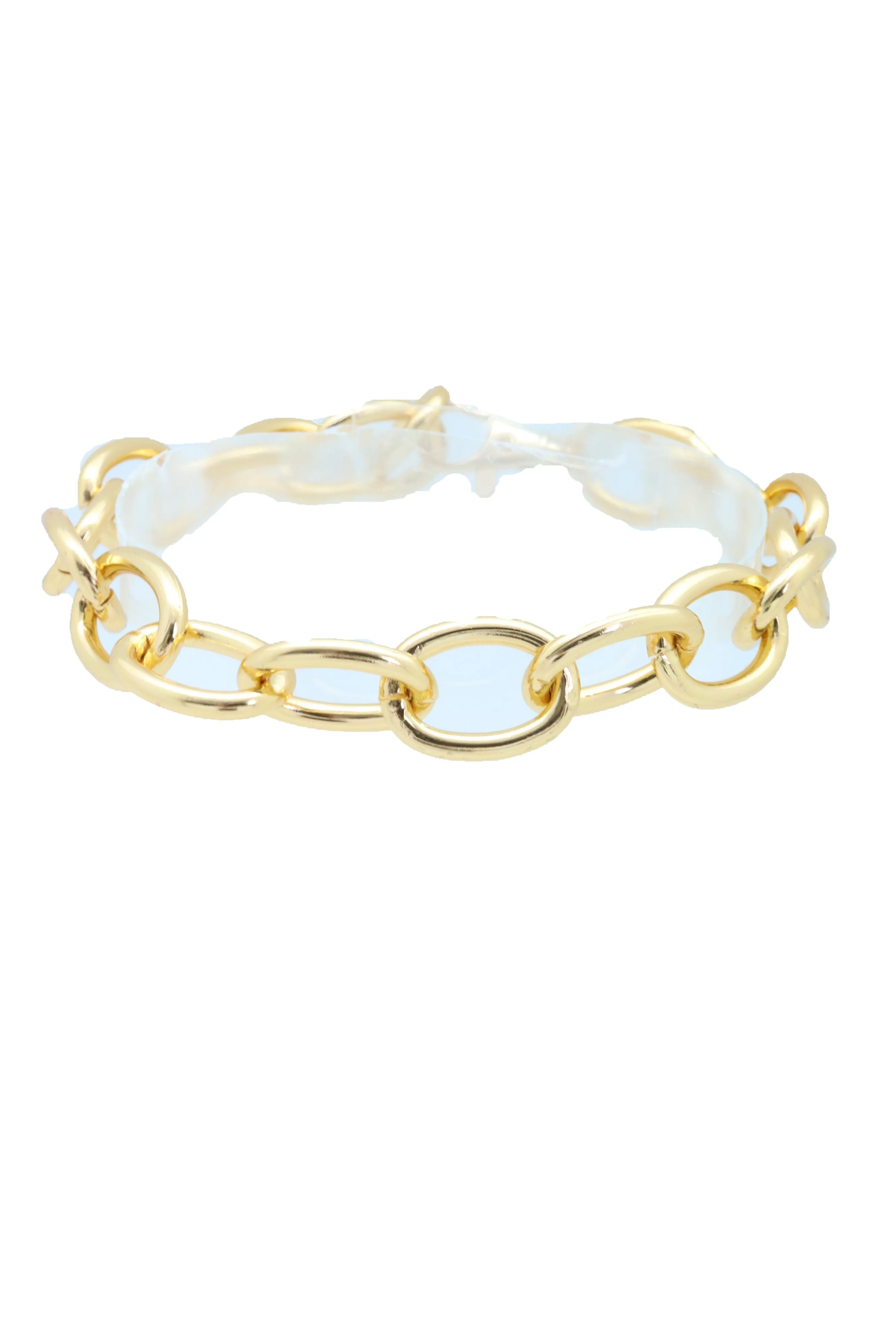 Gold Metal Chunky Chain Thick Links Boot Bracelet Shoe Band Anklet Strap