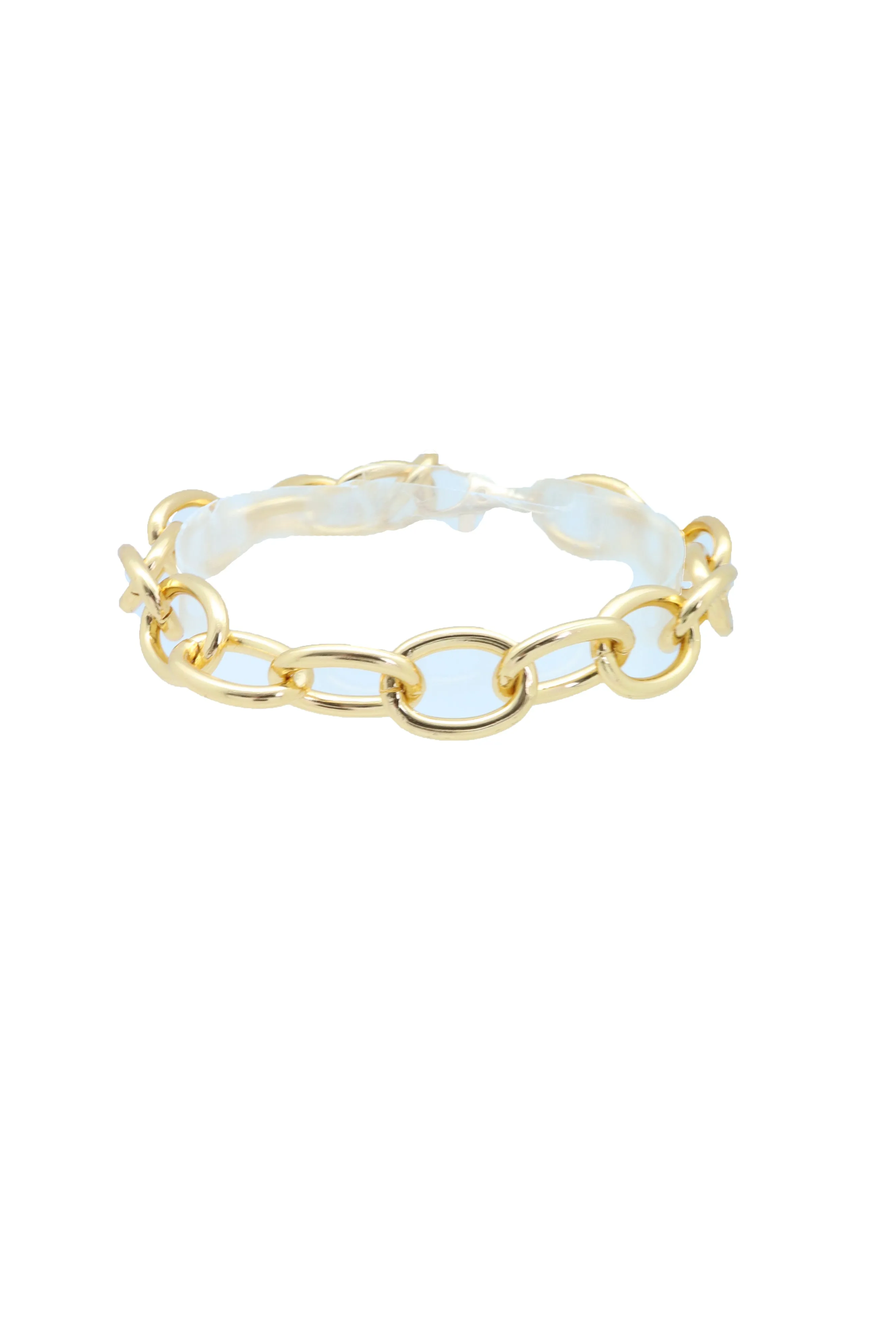 Gold Metal Chunky Chain Thick Links Boot Bracelet Shoe Band Anklet Strap