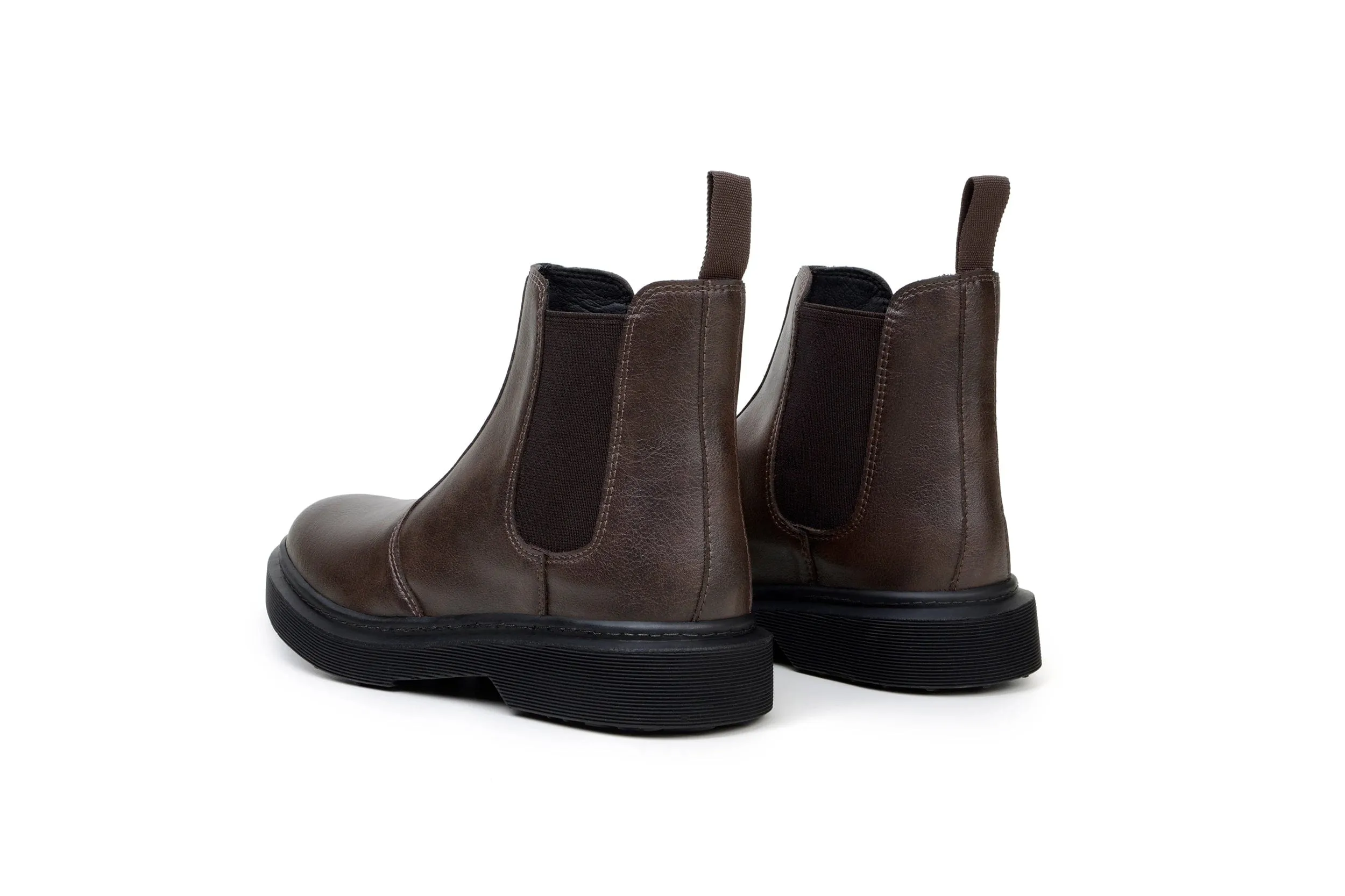 Green Laces x King55 Chelsea Vegan Leather Boots | Espresso Brown